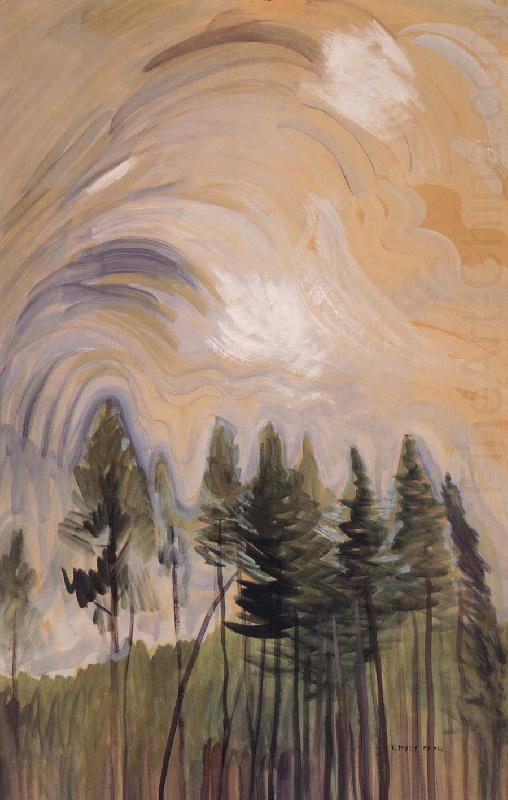 Emily Carr Young Pines and Sky china oil painting image